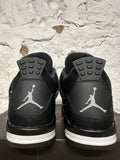 Air Jordan 4 Black Canvas Sz 11