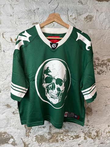 Godspeed White Skull Green Jersey