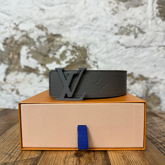 Louis Vuitton Gray Monogram Belt Sz (90/36) W/ Box