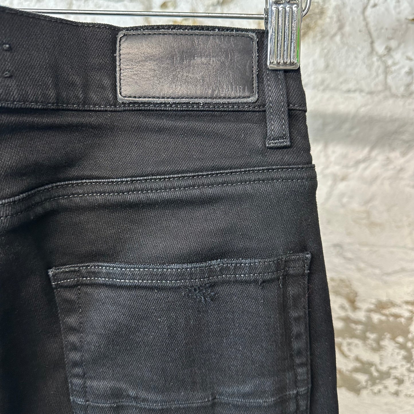 Amiri Plain Black Denim Jeans Sz 31