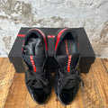 Prada Americas Cup Black Red Patent Black Sneaker Sz 10