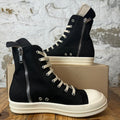Rick Owens High Hollywood Black MIlk Sneaker Sz 8 (41)