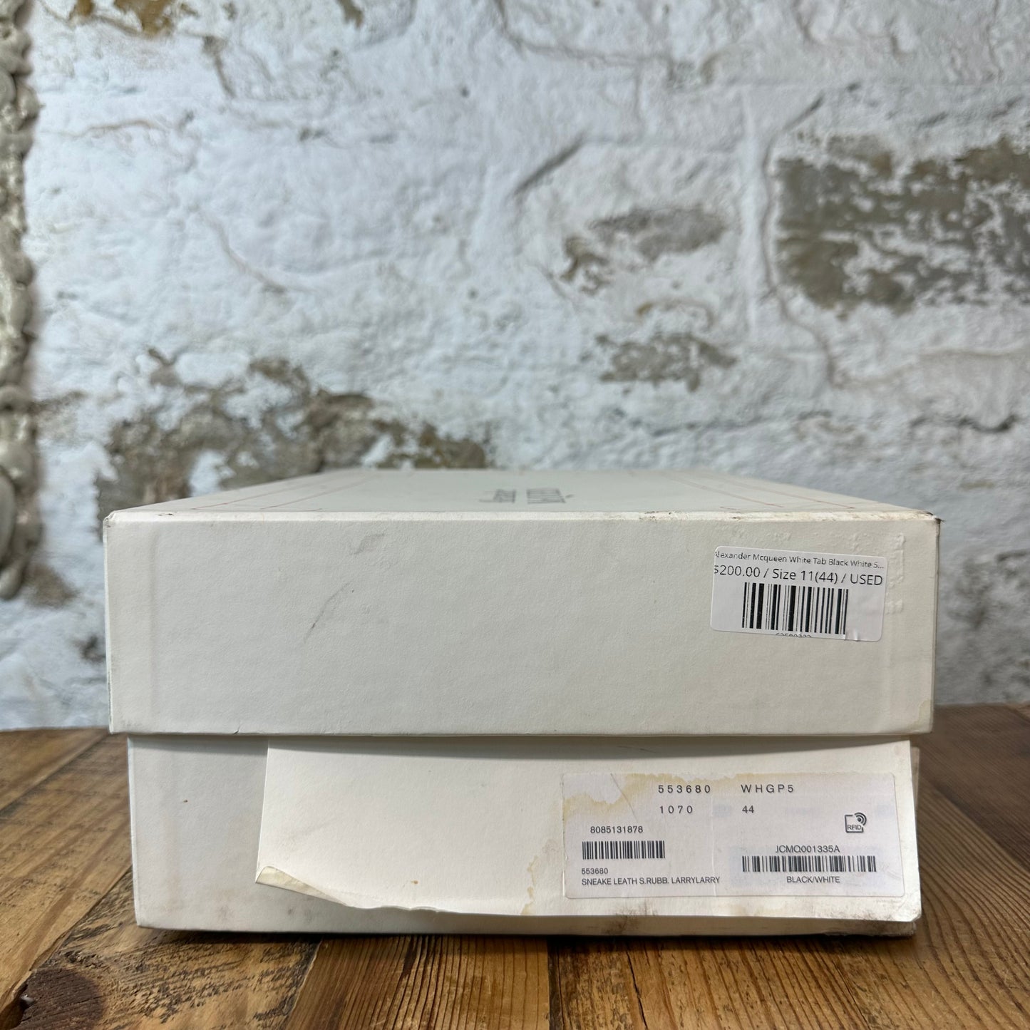 Alexander McQueen White Tab Black White Sneaker Sz 11 (44)
