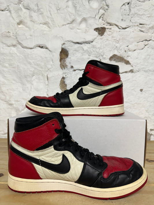 Air Jordan 1 High Bred Toe Sz 9