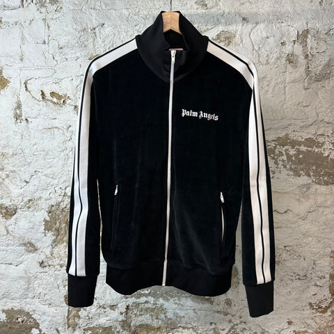 Palm Angels Black Velour Track Jacket Sz M