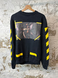Off White Carvaggio Black Yellow Crewneck Sz XS