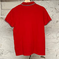 Moncler Small Logo Red Polo Sz L