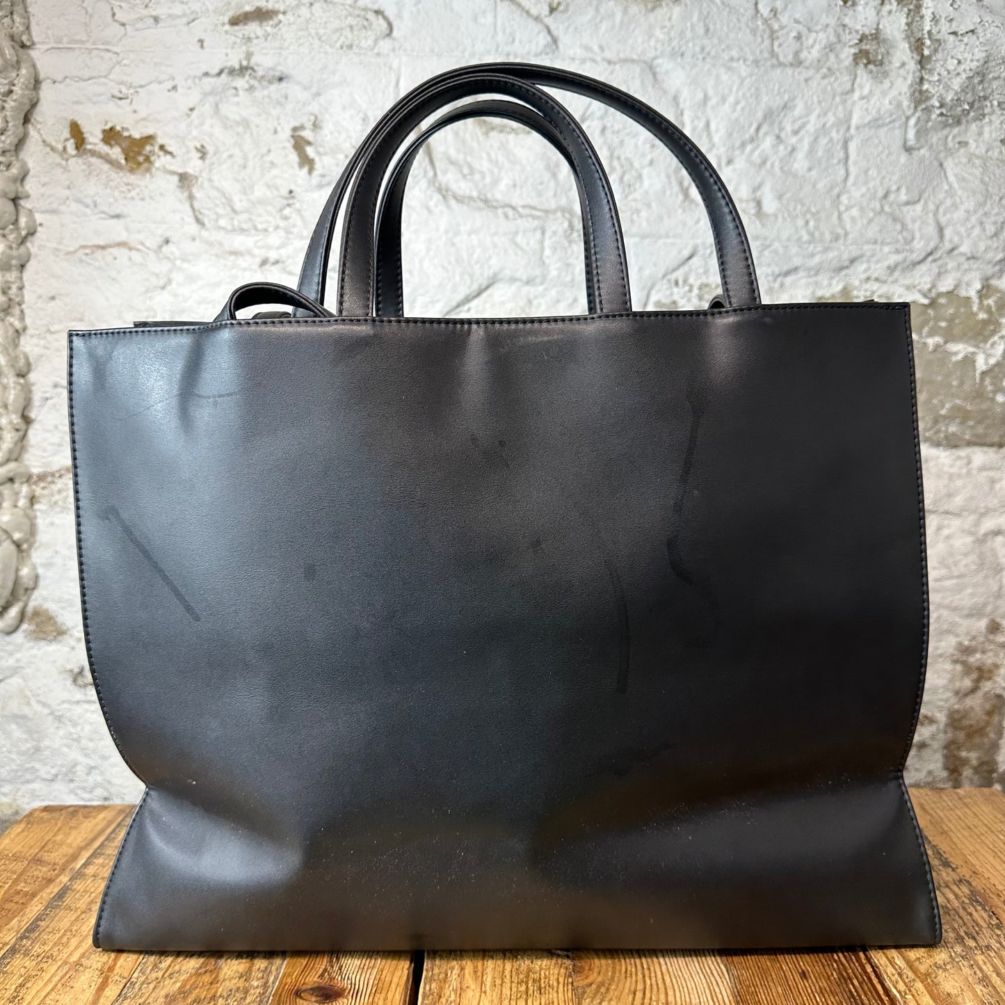 Telfar Large Black Shopping Bag