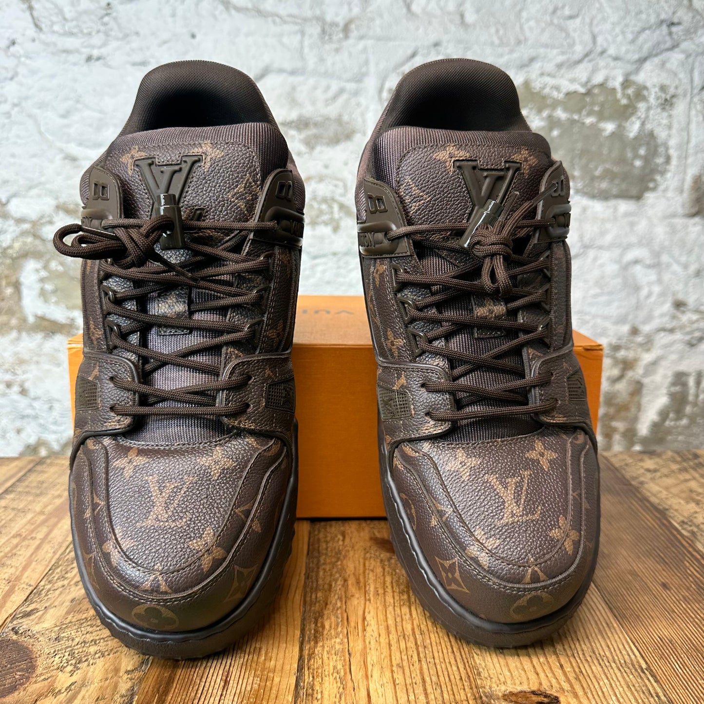 Louis Vuitton Brown Monogram Maxi Trainer Sz 11 (9.5LV)