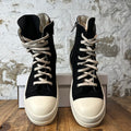 Rick Owens High Lido Black Milk Sneaker Sz 10.5 (43.5)