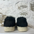 Rick Owens Pony Hair Black Milk Sneaker Sz 8.5 (41.5)