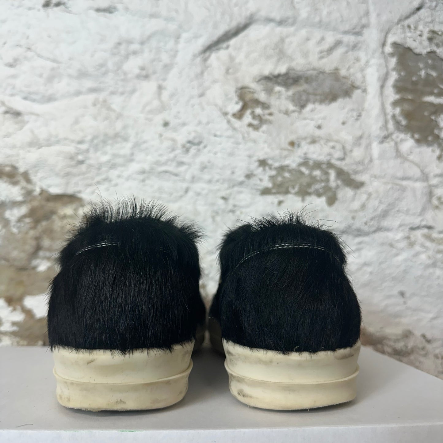 Rick Owens Pony Hair Black Milk Sneaker Sz 8.5 (41.5)