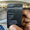 Amiri Distressed Plain Blue Denim Jeans Sz 30
