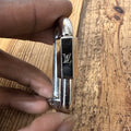 Louis Vuitton Teal Silver Carabiner Key Chain