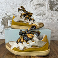 Lanvin Curb Multicolor Lace Yellow White Sneaker Sz 10 (43)