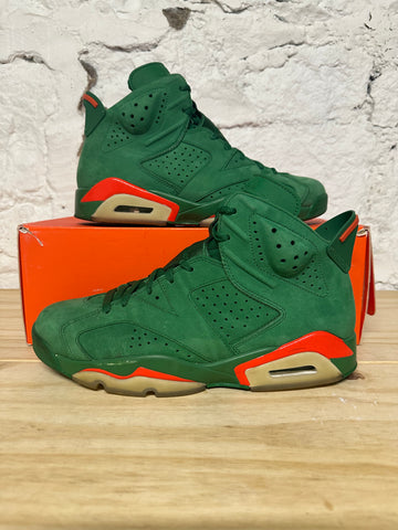 Air Jordan 6 Gatorade Green Sz 9.5
