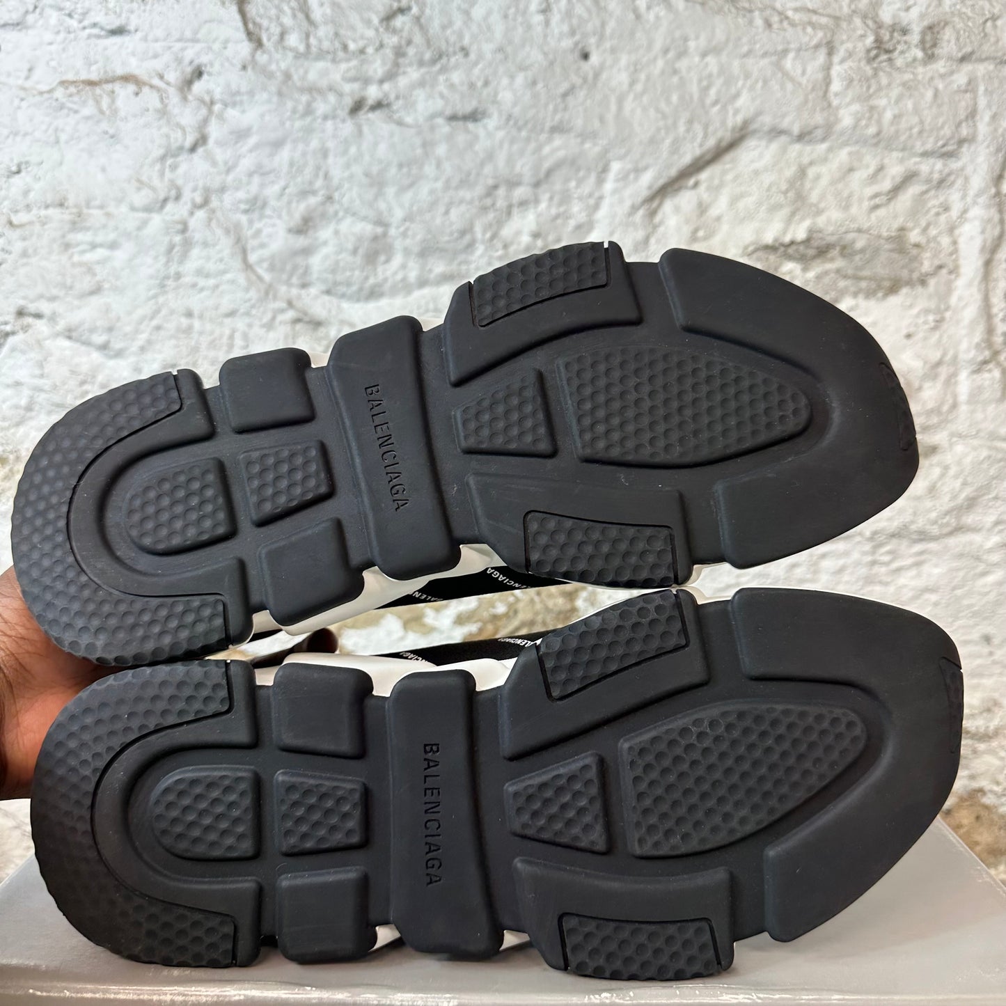 Balenciaga Black White Sock Runner Sneaker Sz 11 (44)