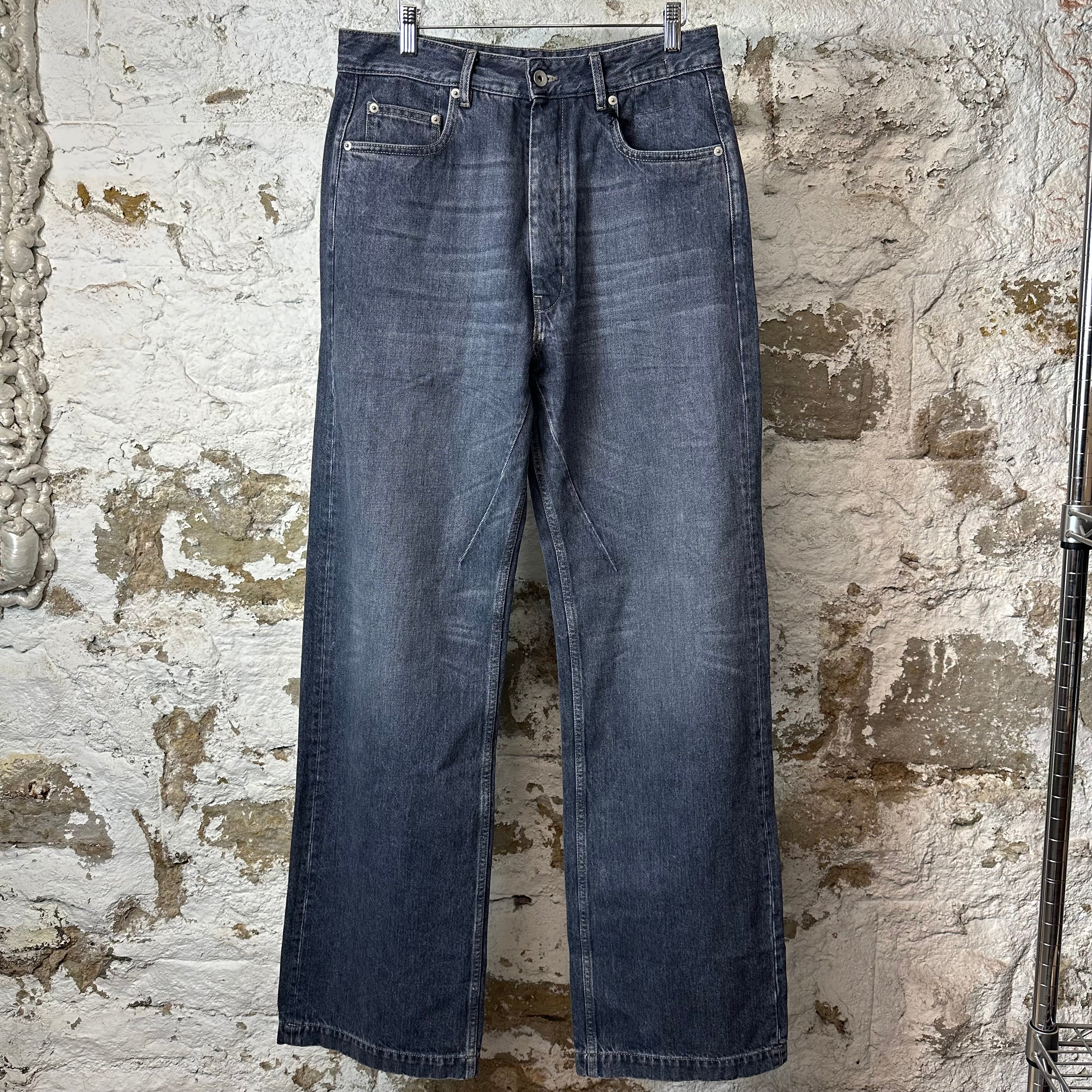 Rick Owens GETH Washed Grey Denim Jeans Sz 30 DS