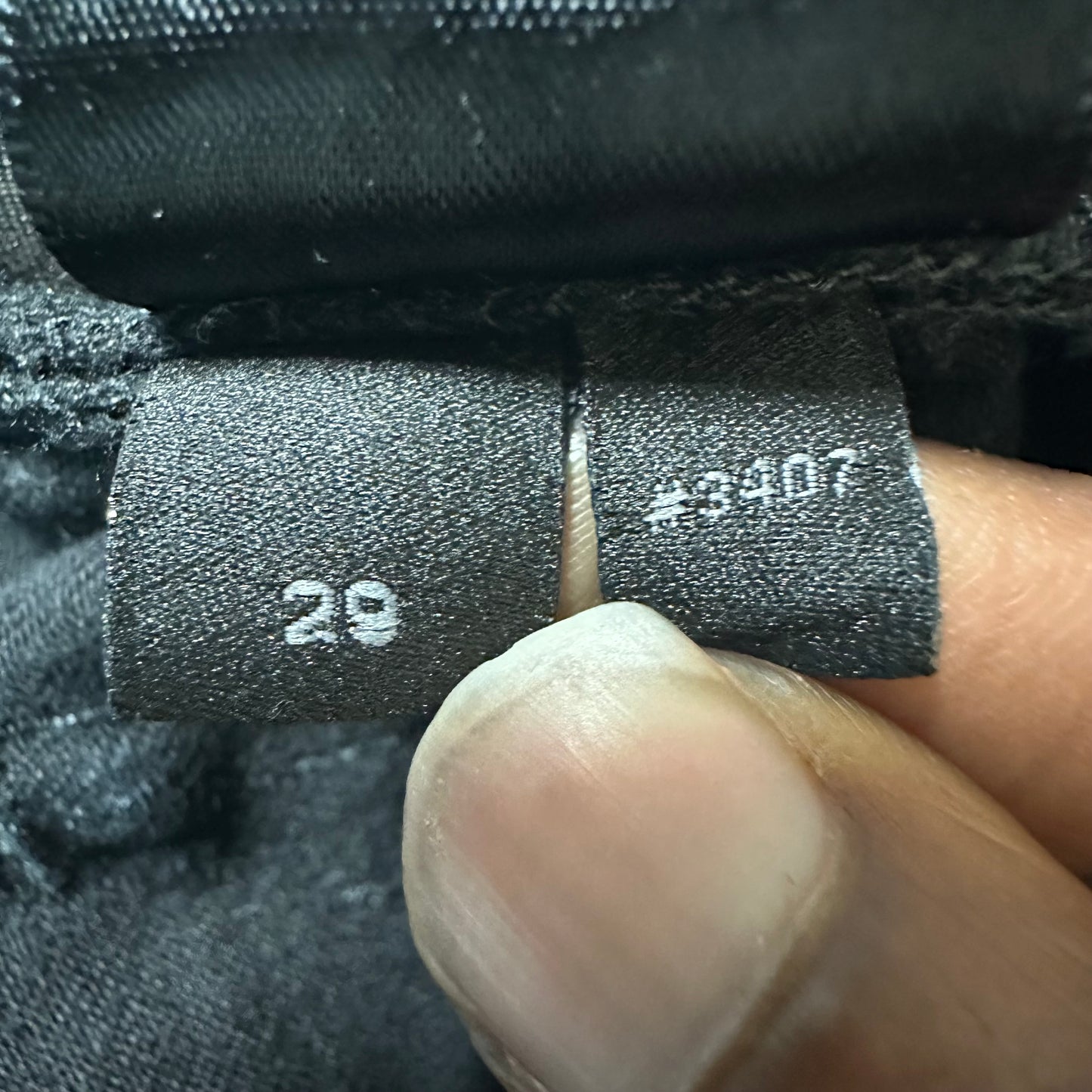 Amiri MX1 Black Leather Black Waxed Denim Jeans Sz 29