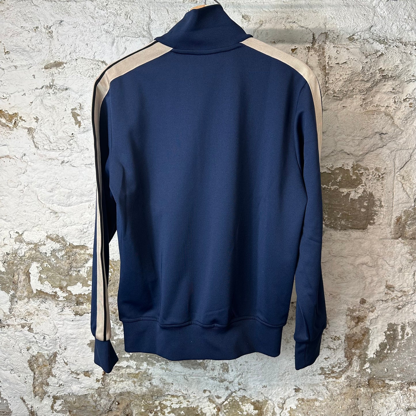 Palm Angels Navy Beige Track Jacket Sz M