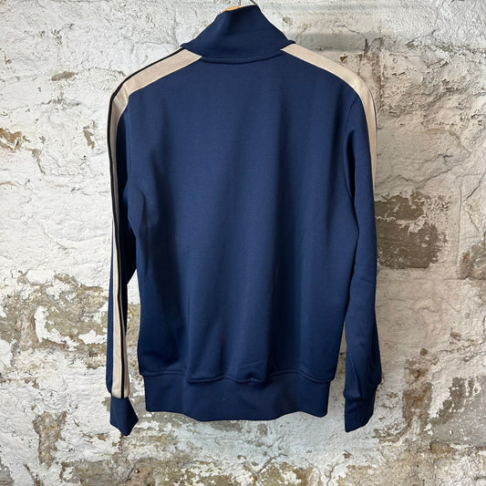 Palm Angels Navy Beige Track Jacket Sz M