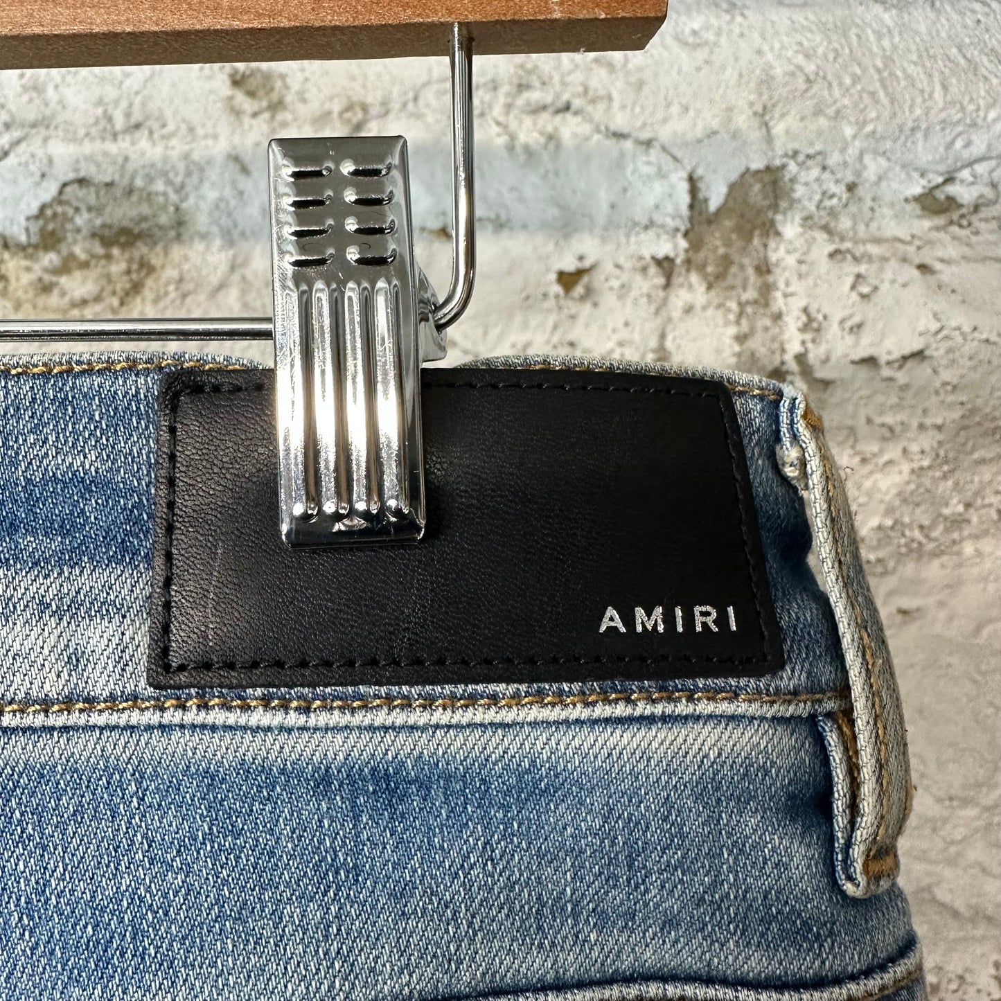 Amiri Plain Blue Denim Jeans Sz 34