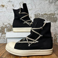 Rick Owens High Hexa Lace Black Milk Sneaker Sz 11 (44)