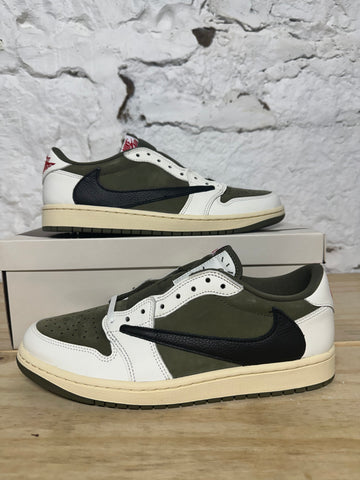 Air Jordan 1 Low Travis Scott Medium Olive Sz 10 DS