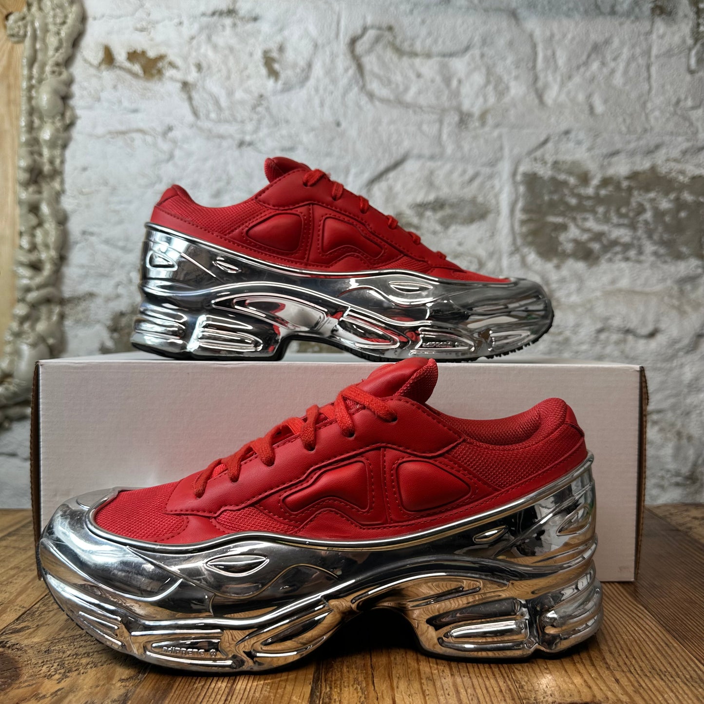 Raf Simons Ozwego Mirrored Red Sneaker Sz 7