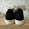 Rick Owens DRKSHDW Black Canvas Milk Sneaker Sz 6 (38)