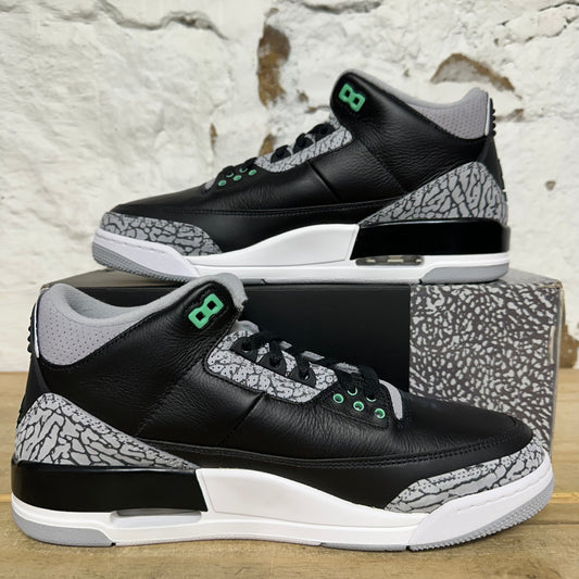Air Jordan 3 Green Glow Sz 11 DS