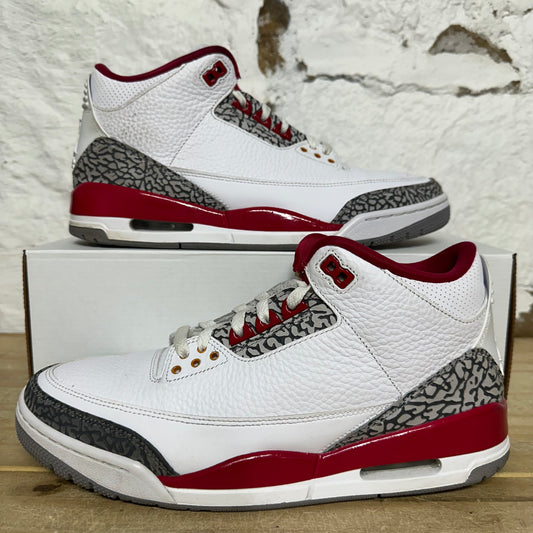 Air Jordan 3 Cardinal Sz 11