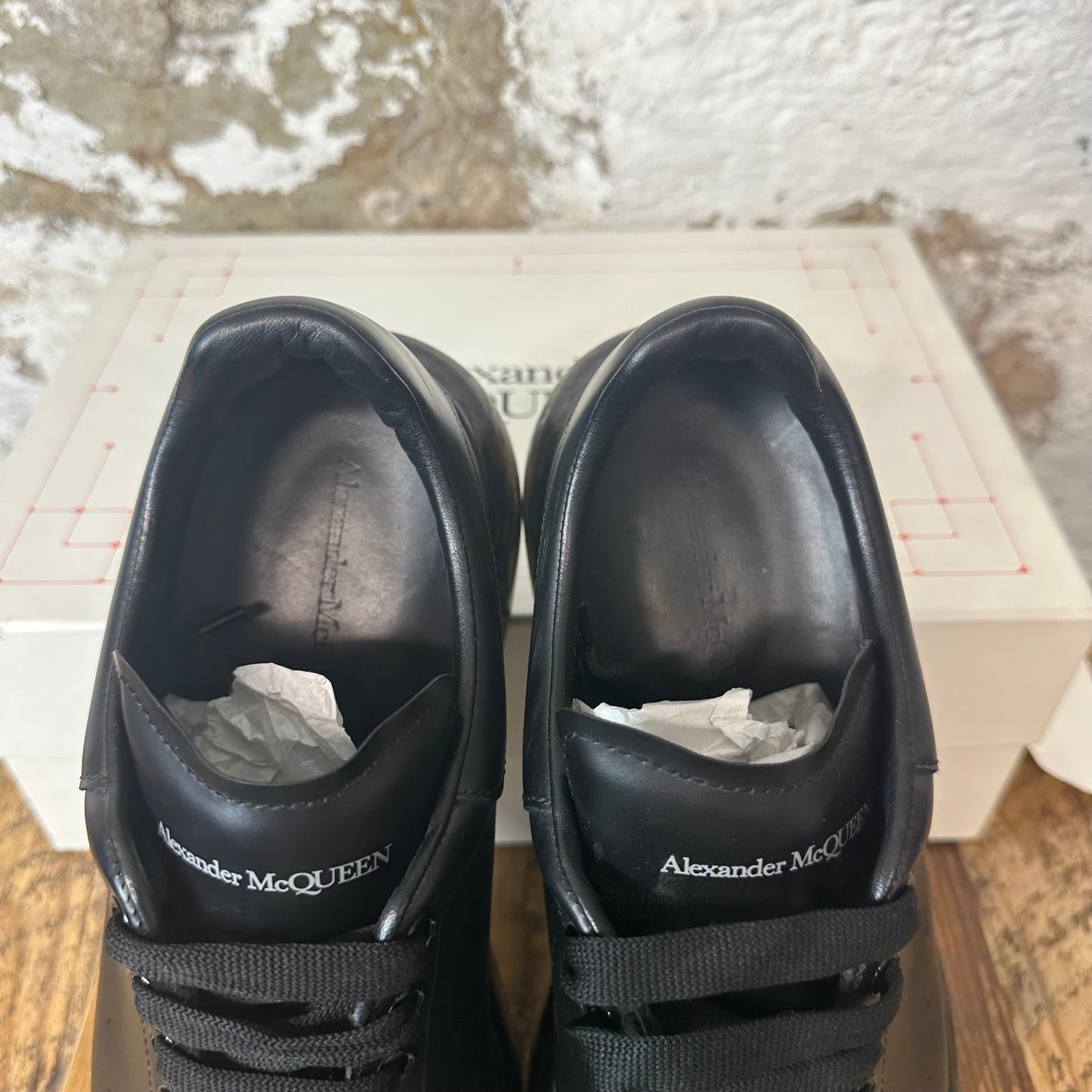 Alexander Mcqueen Triple Black Translucent Sole Sneaker Sz 11 (44)