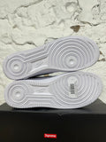 Nike Air Force 1 Low Supreme White Black Sz 9.5 DS