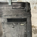 Amiri Air Force Patches Faded Black Denim Jeans Sz 36