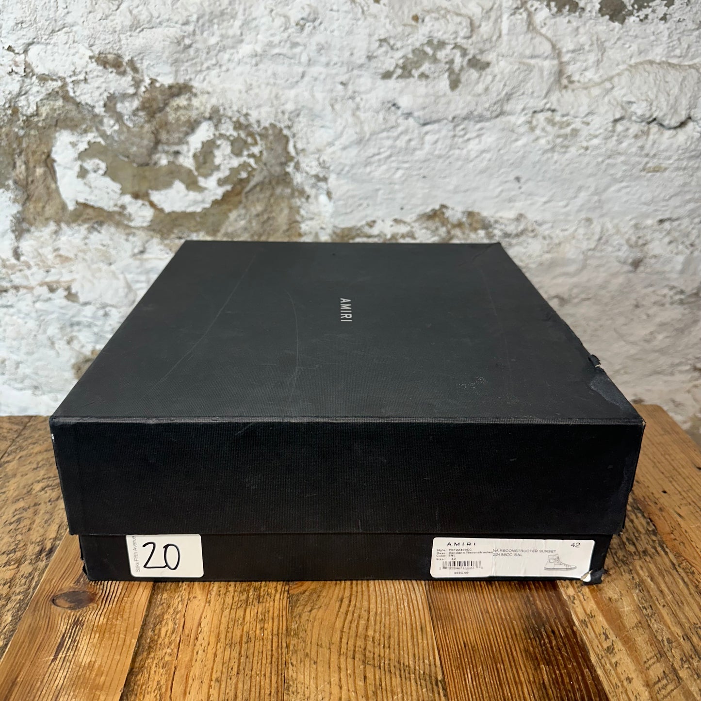 Amiri Pink Patchwork White High Sneaker Sz 9 (42)