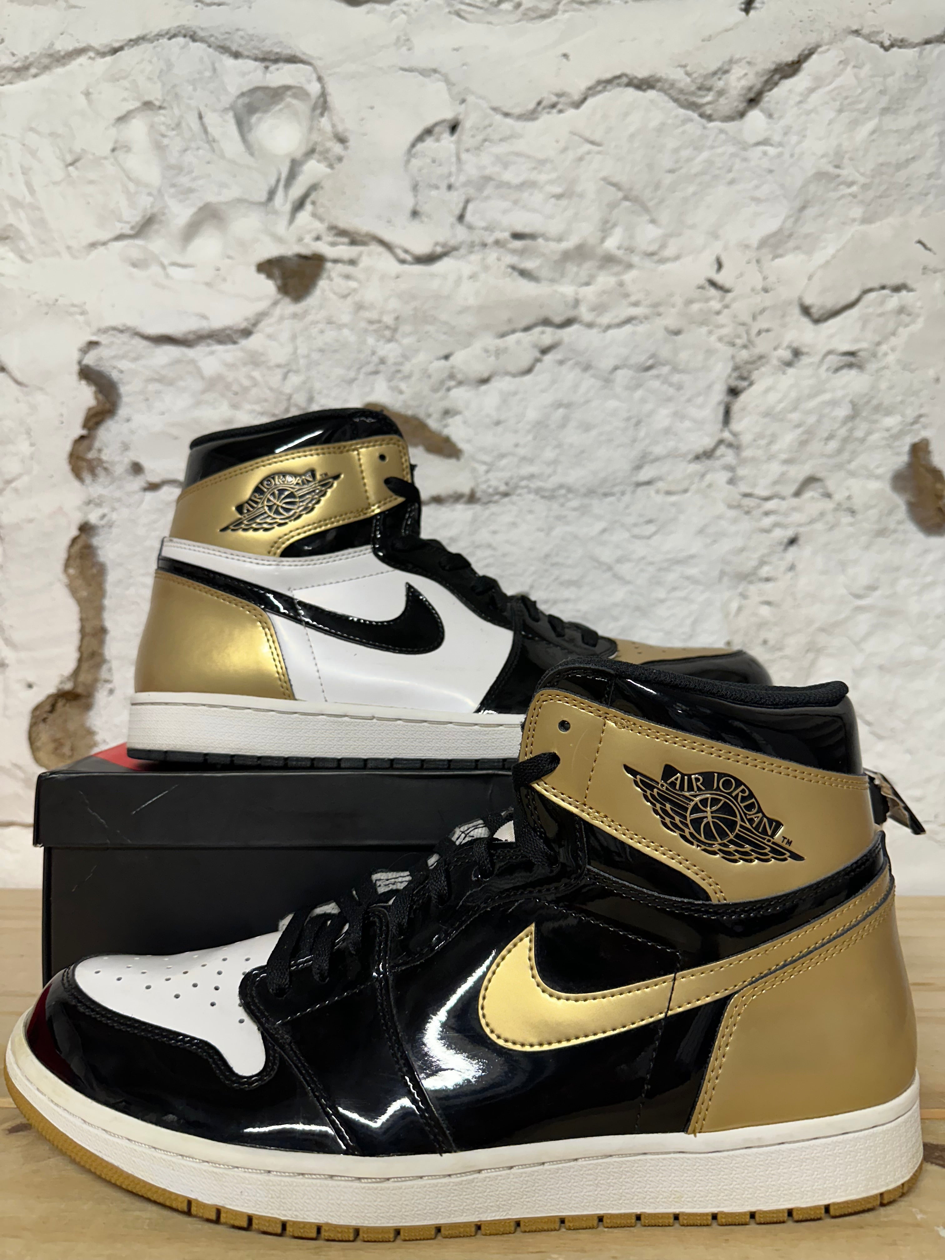 Air Jordan 1 Gold Top 3 Sz 14
