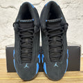 Air Jordan 14 Black University Blue Sz 8.5