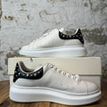 Alexander Mcqueen Black Studded Tab White Sneaker Sz 8 (41)