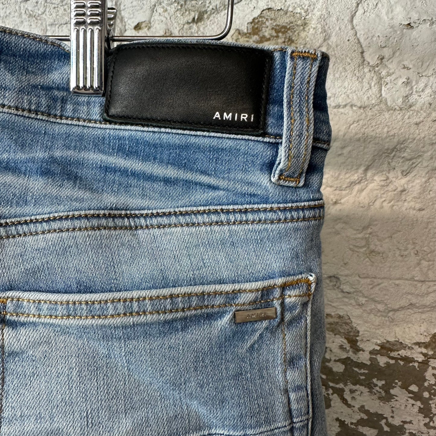 Amiri Plain Blue Shotgun Denim Jeans Sz 30