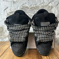 Lanvin Curb Black White Lace Black Sneaker Sz 10 (43)