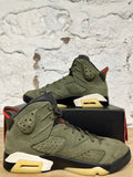 Air Jordan 6 Travis Scott Olive Sz 10