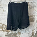 Amiri Crochet Black Mesh Shorts Sz XL