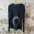 Chrome Hearts Horseshoe Black Long Sleeve Sz L