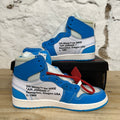 Air Jordan 1 High Off-White University Blue Sz 8 DS
