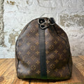 Louis Vuitton Monogram Macassar Keepall Bandouliere Sz 55