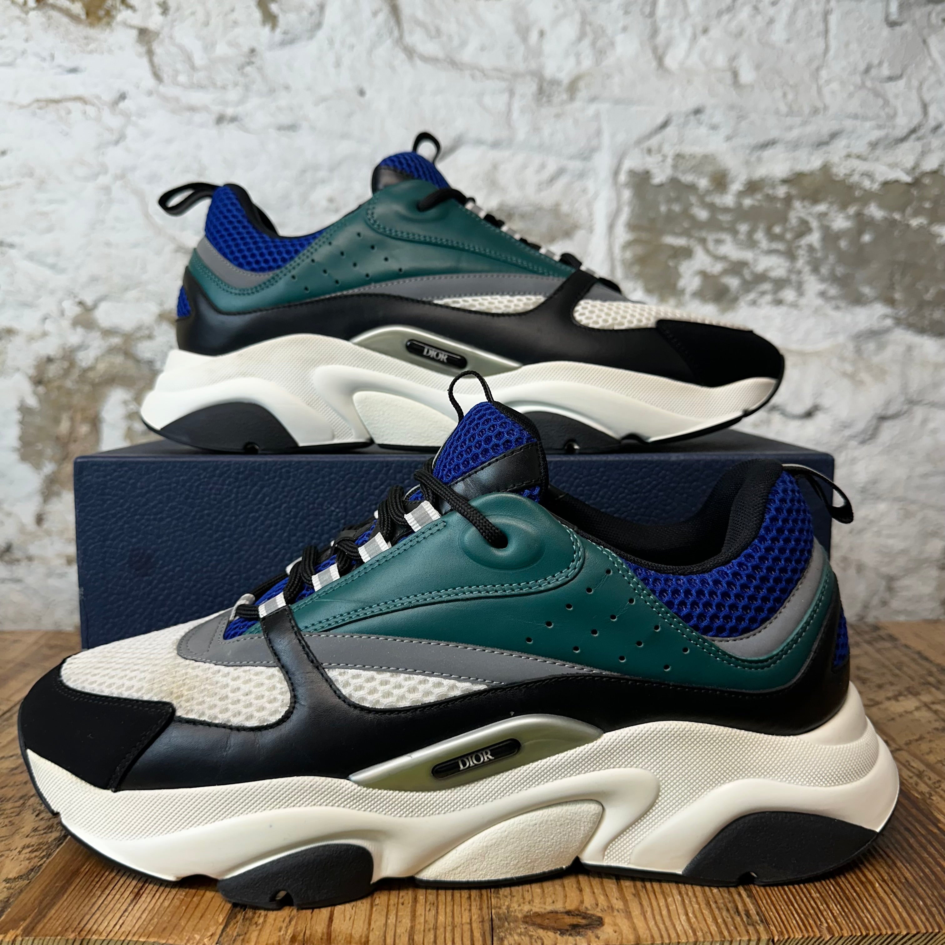 DIor B22 Blue Green White Sneaker Sz 14 (47)
