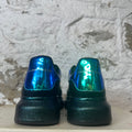 Alexander Mcqueen Iridescent Tab Black Sneaker Sz 7 (40)