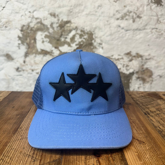 Amiri Black Star Blue Trucker Hat – The Gallery Online display picture 3