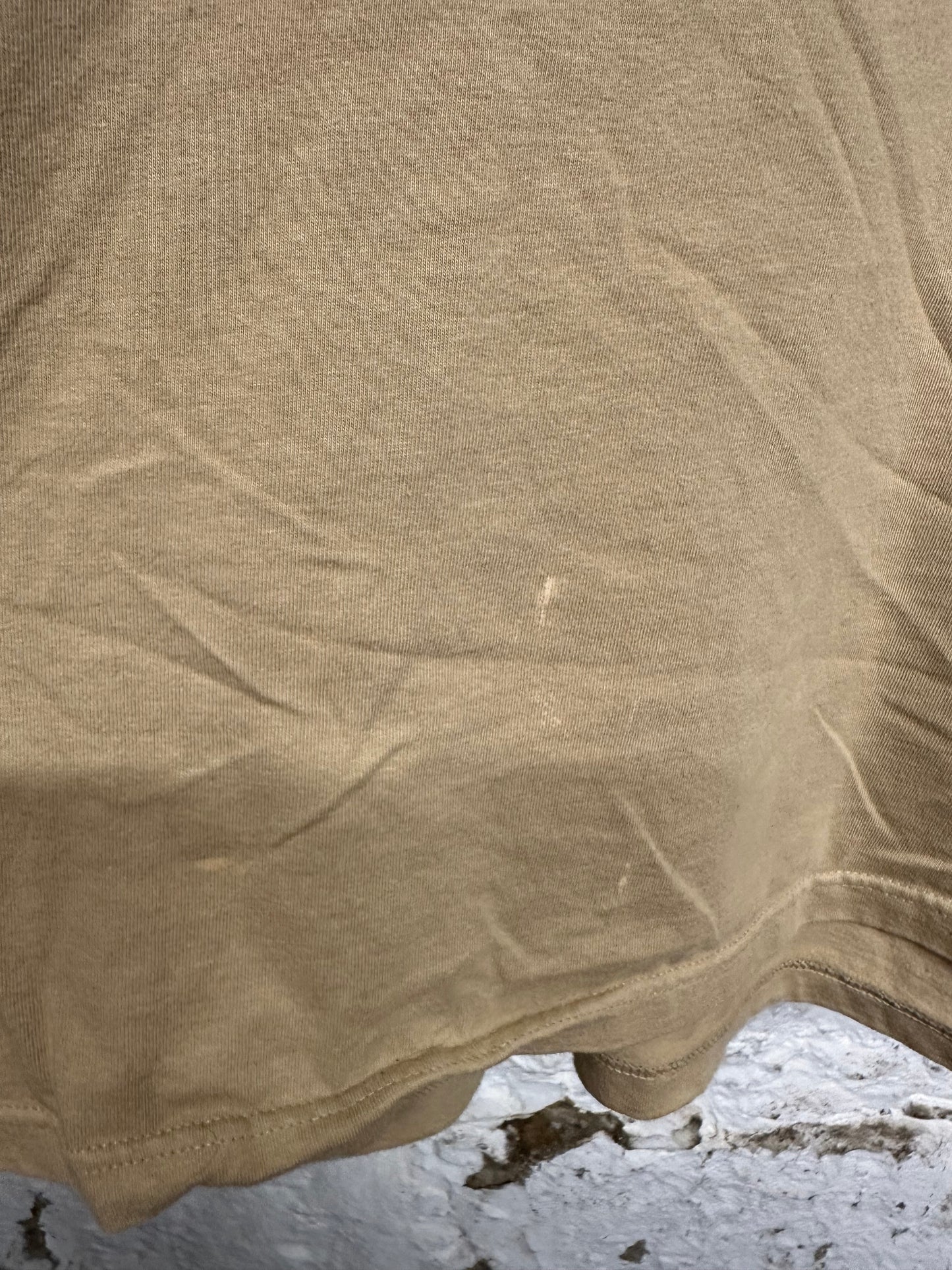 Supreme Fading Logo Tan T-Shirt Sz L